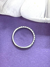 Load image into Gallery viewer, Platinum Half Eternity Ring