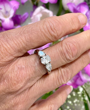 Load image into Gallery viewer, Trilogy Diamond Ring in 18ct White Gold