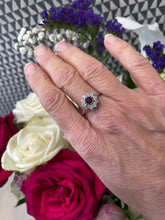 Load image into Gallery viewer, Ruby and Diamond Ring Set in 18ct White Gold