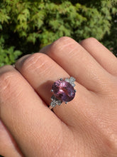 Load image into Gallery viewer, Pink Tourmaline & Diamond Ring in Platinum