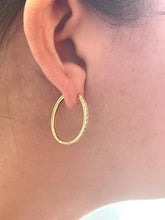 Load image into Gallery viewer, Diamond Hoops
