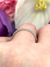 Load image into Gallery viewer, Platinum Half Eternity Ring