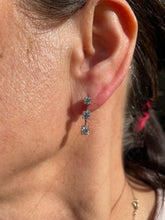 Load image into Gallery viewer, Diamond Drop Earrings in 18ct White Gold