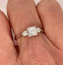 Load image into Gallery viewer, Three Stone Diamond Ring Set in 18ct White Gold