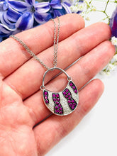 Load image into Gallery viewer, Handbag Pendant Set in 18ct White Gold