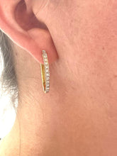 Load image into Gallery viewer, Diamond Hoops