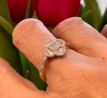 Load image into Gallery viewer, Clover Diamond Ring in 18ct White Gold
