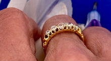 Load image into Gallery viewer, Victorian 5 Stone Diamond Ring in 18ct Yellow Gold