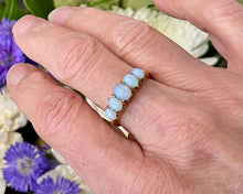 Load image into Gallery viewer, Five Stone Opal Ring in 18ct Yellow Gold
