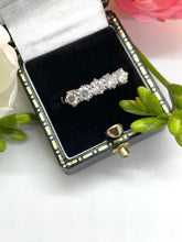 Load image into Gallery viewer, 5 Stone Diamond Ring Set in Platinum