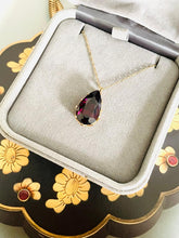 Load image into Gallery viewer, Garnet Pendant Set in 9ct Yellow Gold