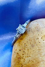 Load image into Gallery viewer, Emerald and Tapered Baguette Cut Diamond Ring in Platinum