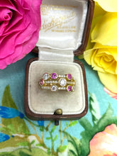 Load image into Gallery viewer, Pink Sapphire and Diamond Bubble Ring Set in 18ct Yellow Gold
