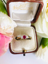 Load image into Gallery viewer, Ruby and Diamond Ring Set in 18ct Yellow Gold