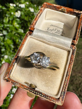 Load image into Gallery viewer, Vintage Two-Stone Diamond Ring in 18ct Gold