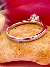 Load image into Gallery viewer, Solitaire Diamond Ring in 18ct White Gold