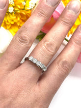 Load image into Gallery viewer, 5 Stone Diamond Ring Set in Platinum