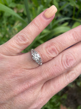 Load image into Gallery viewer, Beautiful Art Deco Diamond Ring Set in 14ct White Gold