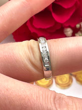 Load image into Gallery viewer, Platinum Half Eternity Ring