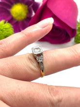 Load image into Gallery viewer, Diamond Solitaire Ring Set in 18ct Yellow Gold