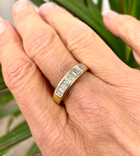 Load image into Gallery viewer, Half Eternity Diamond Baguette Ring in 18ct Yellow Gold