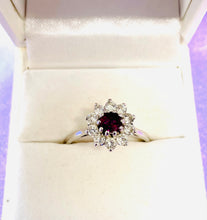 Load image into Gallery viewer, Ruby and Diamond Ring Set in 18ct White Gold