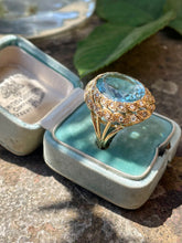 Load image into Gallery viewer, Mesmerising Aqua & Diamond Ring in 18ct Gold
