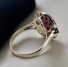Load image into Gallery viewer, Superb Ruby & Diamond Ring in 18ct White Gold