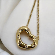 Load image into Gallery viewer, 18ct Yellow Gold & Diamond Heart Pendant