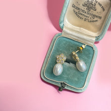 Load image into Gallery viewer, Sumptuous Pearl & Diamond Earrings 18ct Yellow Gold