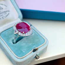 Load image into Gallery viewer, Superb Ruby & Diamond Ring in 18ct White Gold