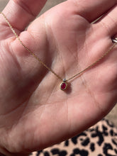 Load image into Gallery viewer, Ruby & Diamond Pendant in 18ct Yellow Gold