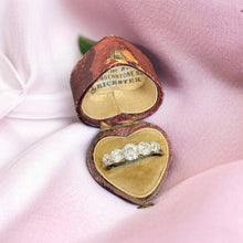 Load image into Gallery viewer, Antique Old Cut Diamond 5 Stone Ring