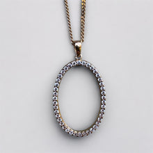 Load image into Gallery viewer, Oval Diamond Pendant and Chain