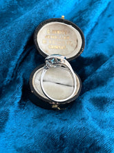 Load image into Gallery viewer, Topaz and Diamond Ring Set in 18ct White Gold