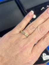 Load image into Gallery viewer, Princess Cut Half Eternity Diamond Ring Set in 18ct Yellow Gold