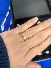Load image into Gallery viewer, Princess Cut Half Eternity Diamond Ring Set in 18ct Yellow Gold