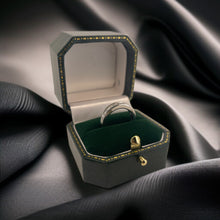 Load image into Gallery viewer, Classic Princess Cut Diamond Half Eternity Ring in Platinum