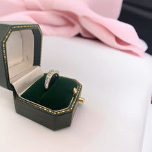 Load image into Gallery viewer, Classic Princess Cut Diamond Half Eternity Ring in Platinum