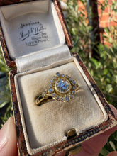 Load image into Gallery viewer, Antique 18ct Gold Diamond Cluster Ring