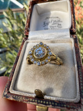 Load image into Gallery viewer, Antique 18ct Gold Diamond Cluster Ring