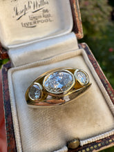 Load image into Gallery viewer, 18ct Gold Three-Stone Diamond Ring