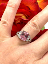 Load image into Gallery viewer, Art Deco Style Pink Tourmaline Ring