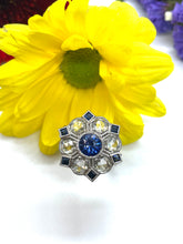Load image into Gallery viewer, Blue Sapphire & Diamond Ring