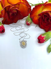 Load image into Gallery viewer, Yellow and White Diamond Pendant