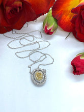 Load image into Gallery viewer, Yellow and White Diamond Pendant