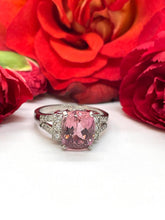 Load image into Gallery viewer, Art Deco Style Pink Tourmaline Ring