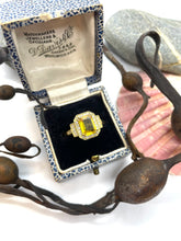 Load image into Gallery viewer, Yellow Sapphire and Diamond Ring