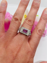 Load image into Gallery viewer, Pink Sapphire and Diamond Ring