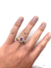 Load image into Gallery viewer, Gloriously Romantic Pink Sapphire & Diamond Ring